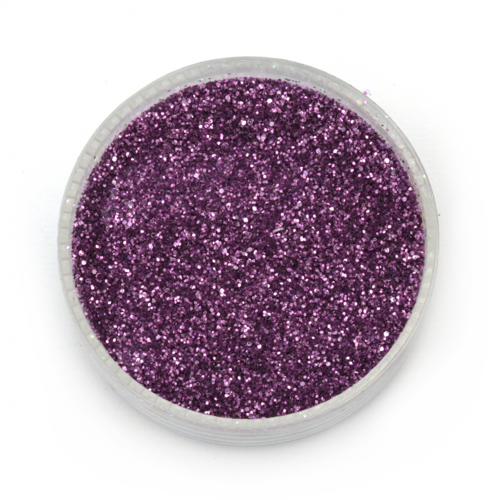 Brocade/glitter powder 0.3 mm 250 microns violet dark - 20 grams