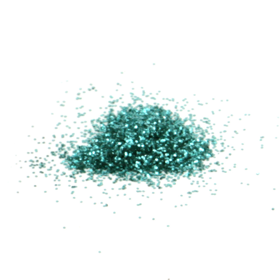 Sequin Glitter Powder, 0.2mm (200 Microns), Turquoise Color - 15ml ~12 Grams