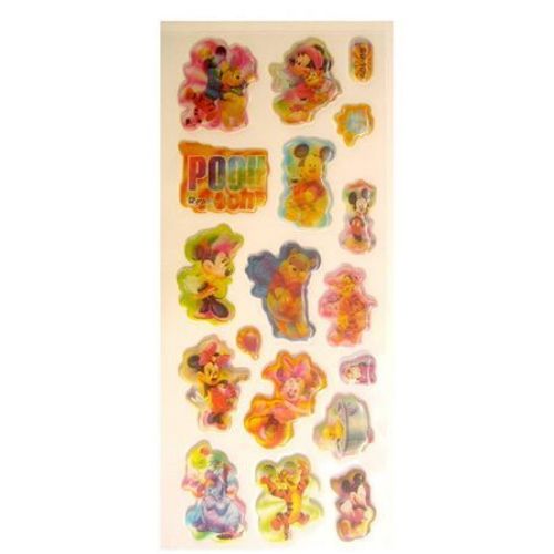 stickers 3D changing Mickey and Winnie the Poo