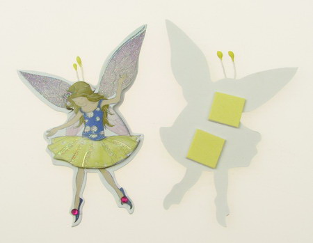 Self-Adhesive 3D Fairy Stickers - Set of 3 Pieces
