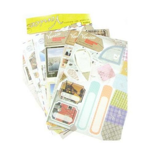 Adhesive Stickers Decoration Venice 6 sheets