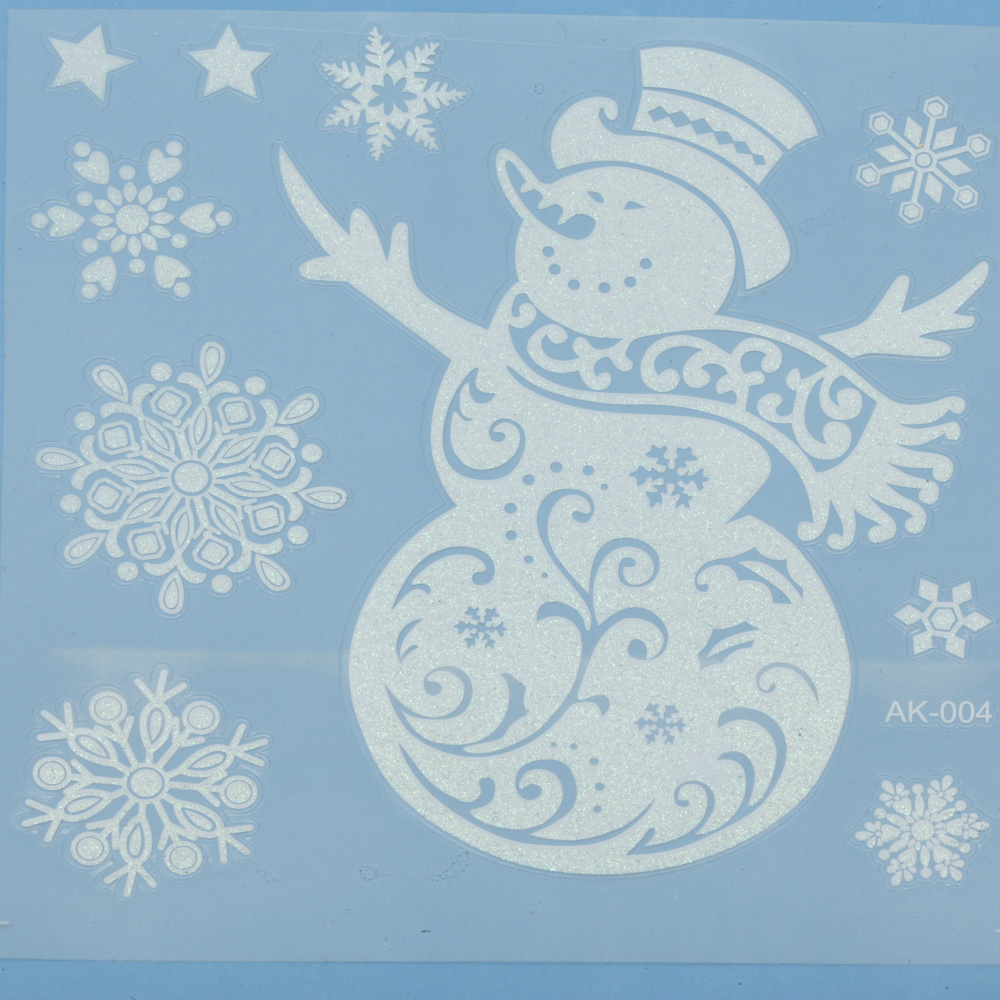 Stickers for Glass  Christmas Mix180x180 mm