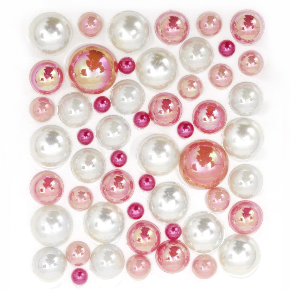 Self-adhesive pearls hemispheres 4 ~ 12 mm arc