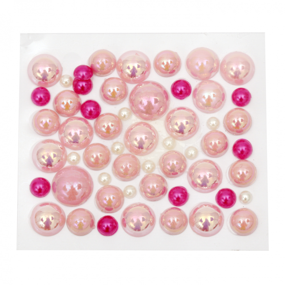 Self-adhesive pearls hemispheres 4 ~ 12 mm arc