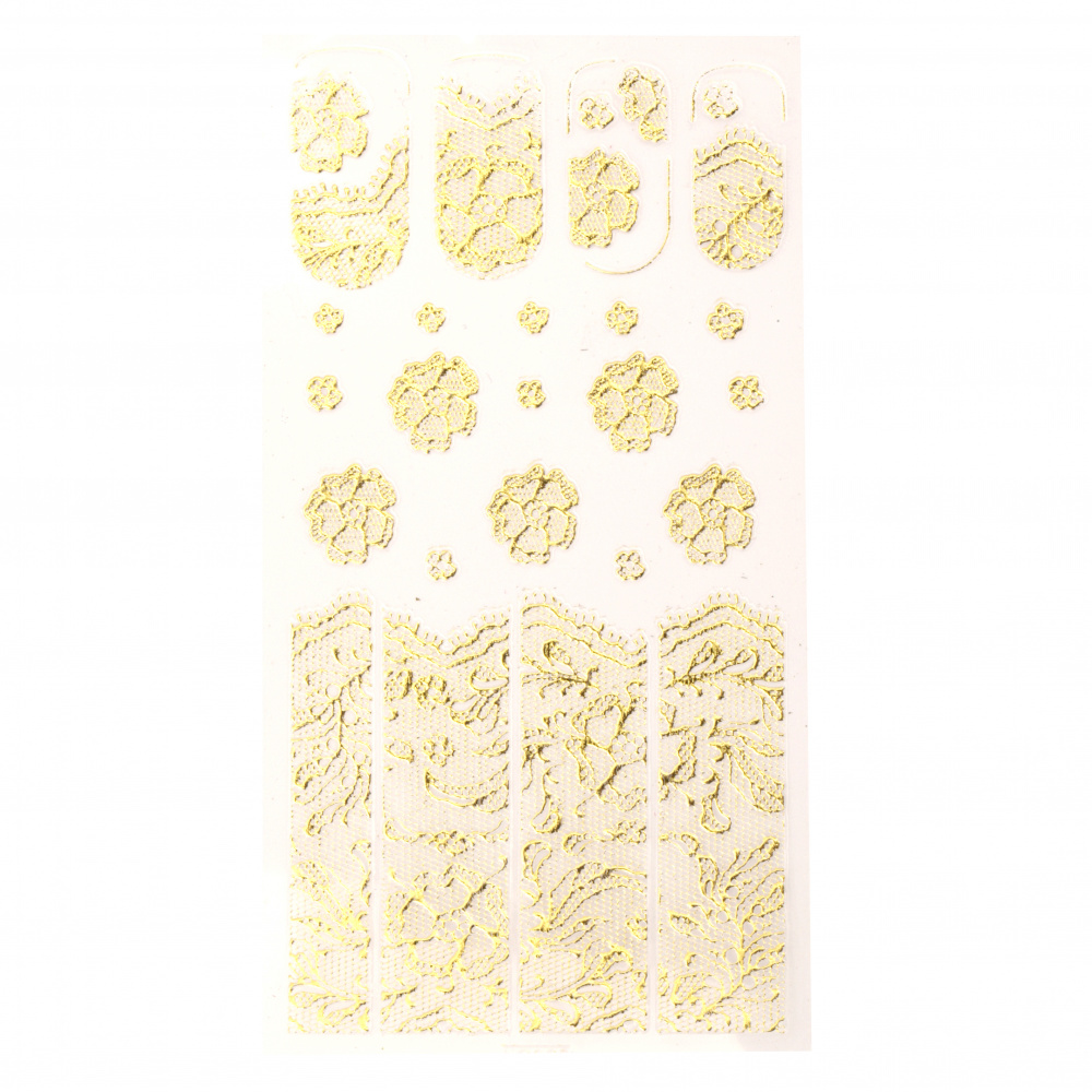 Stickers for decoration lace Assorted gold color