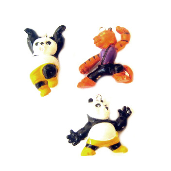 Kung fu Panda Tiger 27-37 mm ποικιλία 3 τύπων - ελάχιστη παραγγελιά .  10 τεμάχια