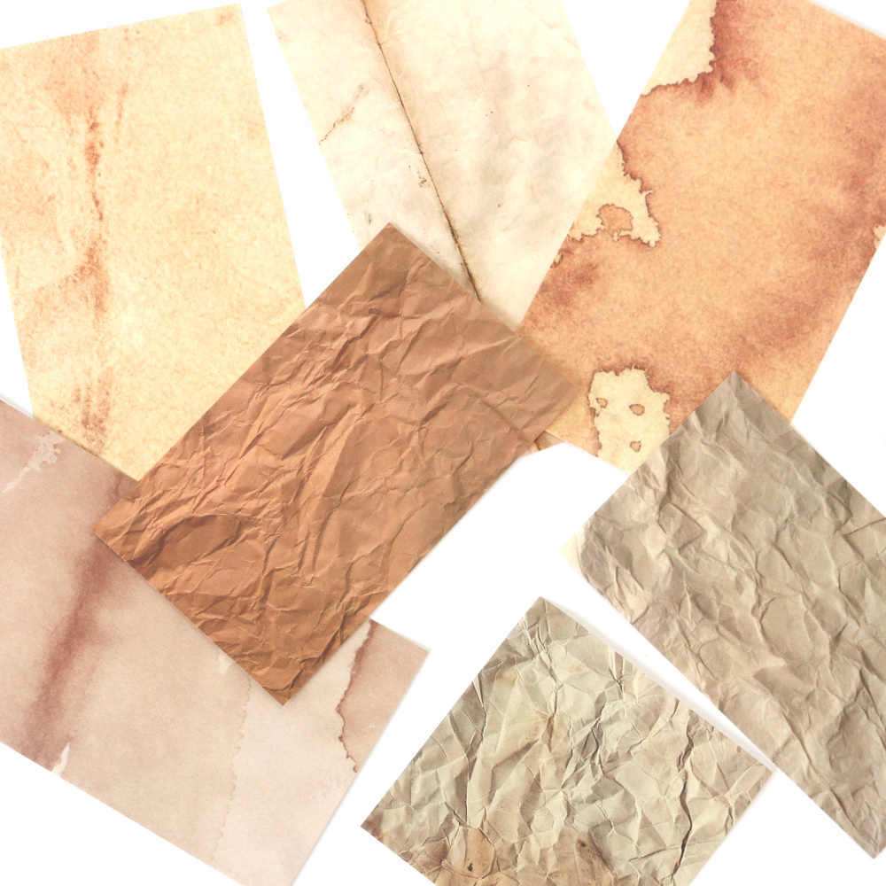 Charming "Cottage Garden" Scrapbooking Decorative Paper Set – Beige Vintage, 60 Sheets, Beautiful Craft Paper