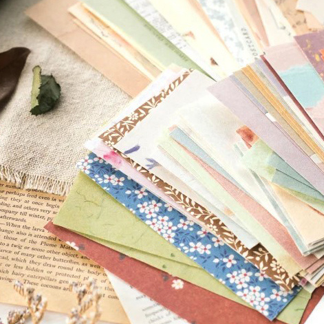Enchanting "Cottage Garden" Scrapbooking Decorative Paper Set – Blue Floral, 60 Sheets, Beautiful Craft Paper