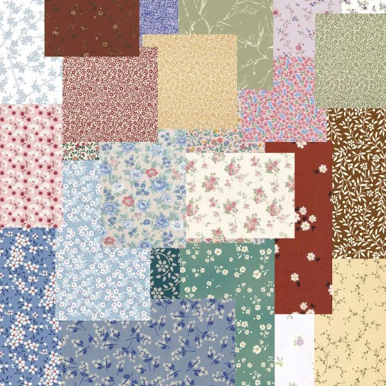 Enchanting "Cottage Garden" Scrapbooking Decorative Paper Set – Blue Floral, 60 Sheets, Beautiful Craft Paper