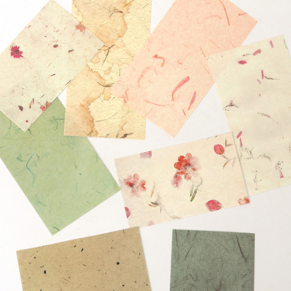 Delightful "Cottage Garden" Scrapbooking Decorative Paper Set – Pastel Shades, 60 Sheets, Versatile Craft Paper