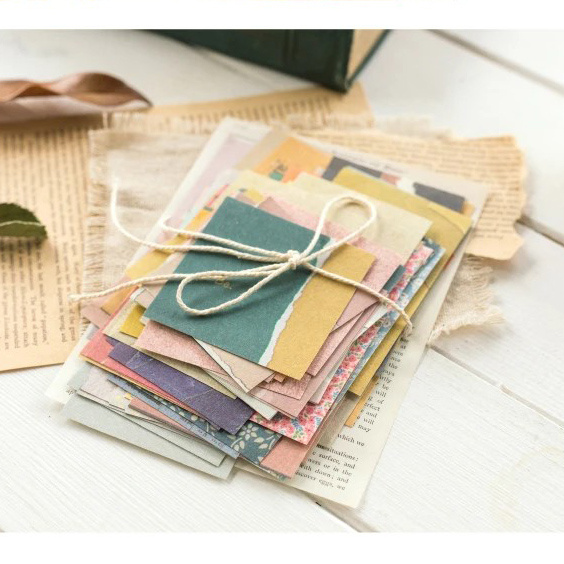 Delightful "Cottage Garden" Scrapbooking Decorative Paper Set – Pastel Shades, 60 Sheets, Versatile Craft Paper