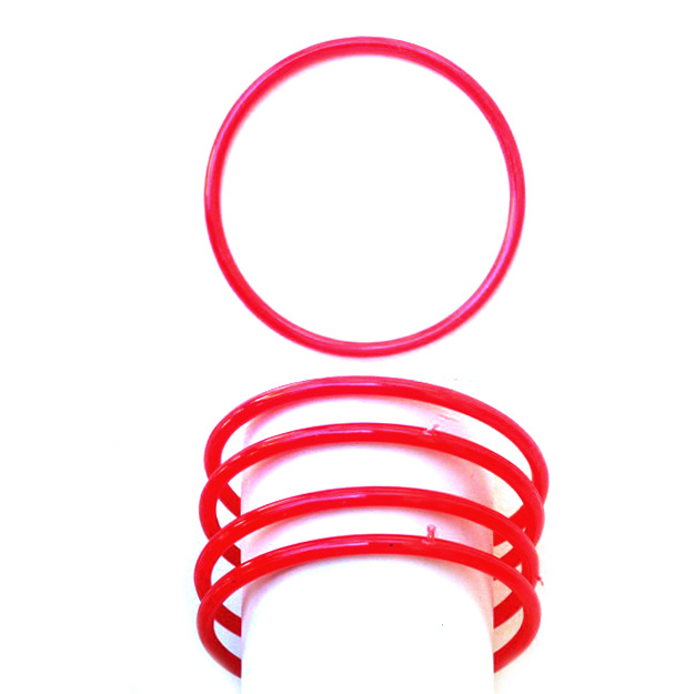Bracelet plastic round 4 mm diameter 65 mm -12 pieces
