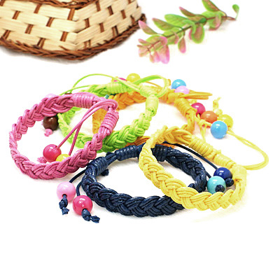 Bracelet textile plastic 65 ~ 100 mm colored