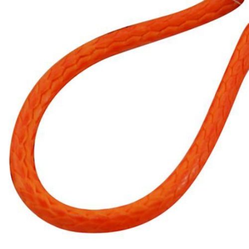 Necklace cotton cord  Korea 2 mm 45 cm orange