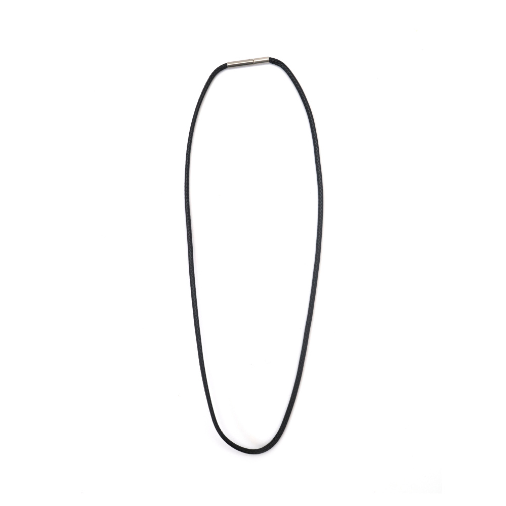 Snur de colier Coreea 1 mm 40 cm negru