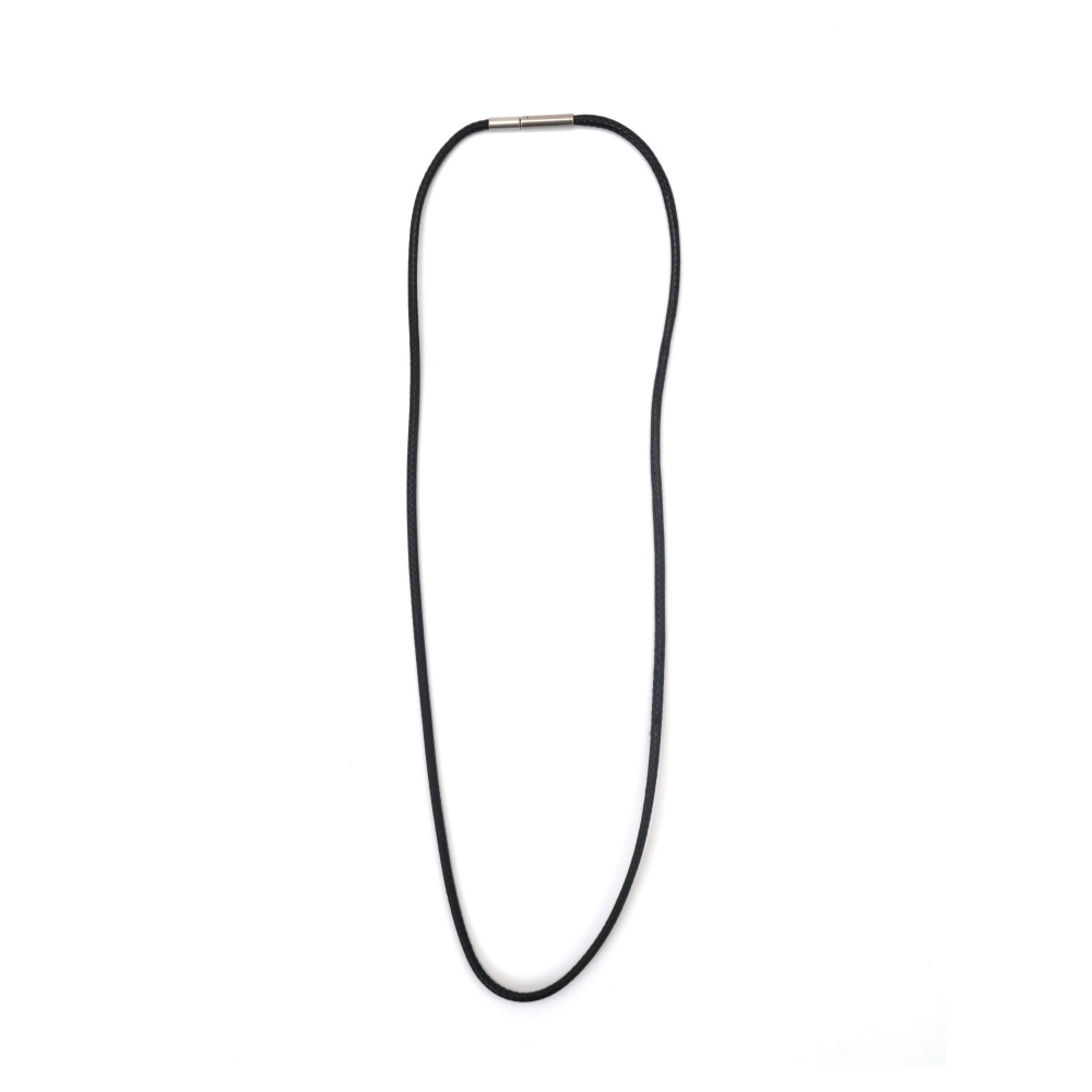 Snur de colier Coreea 2 mm 45 cm negru