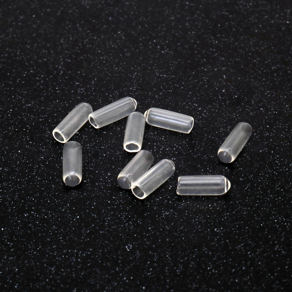 Vârf de silicon pentru tiară 6x15 mm gaură 4 mm - 20 bucăți