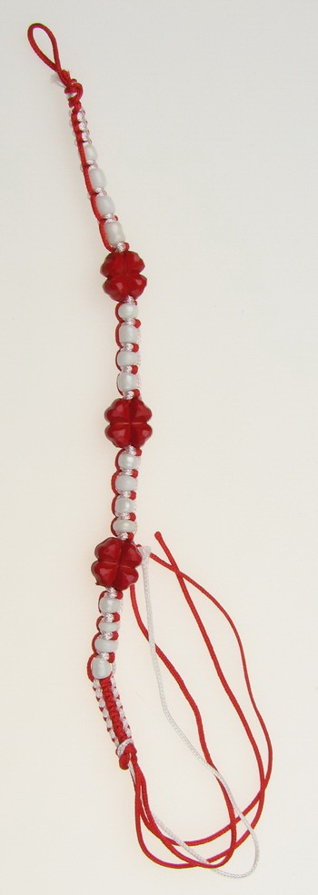 Гривна макраме цвете 10 мм 10 броя