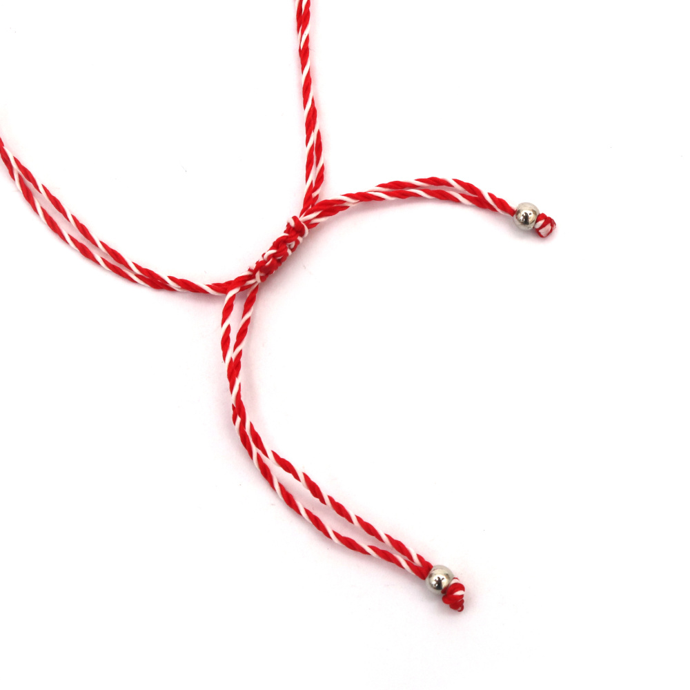 Brățară Martisor  cu element metalic cu buburuză - 12 piese