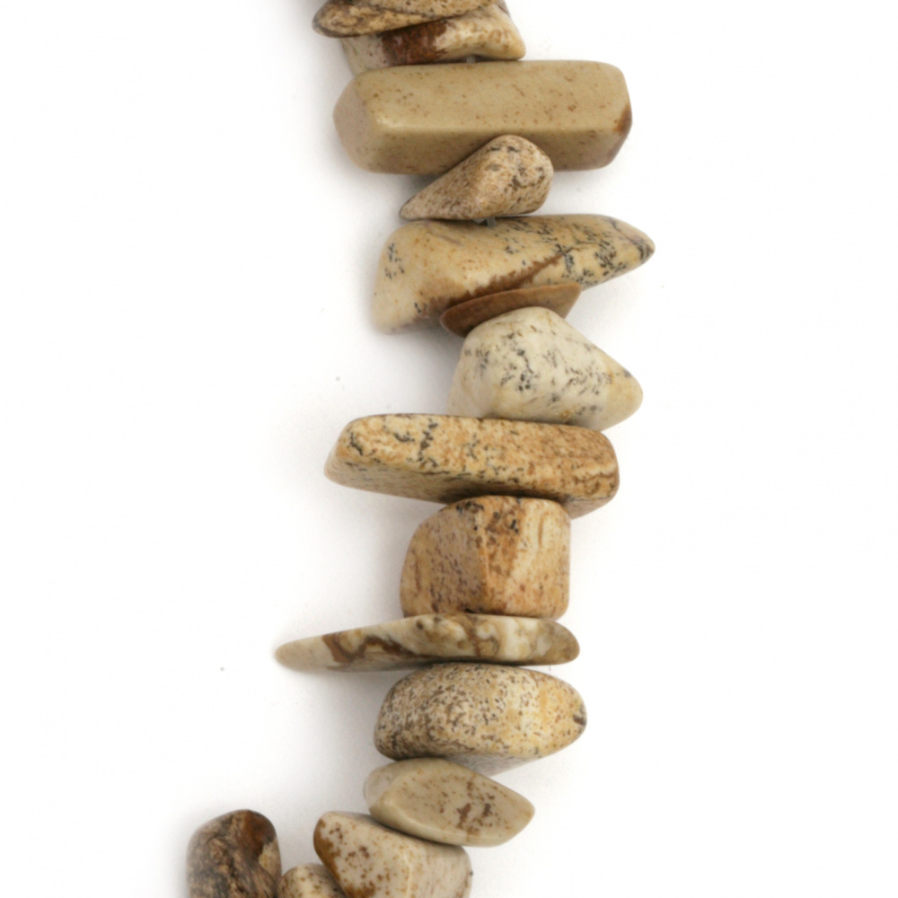 Ιάσπις JASPER ΤΣΙΠΣ φυσική πέτρα 8-12 mm ~ 90 cm 
