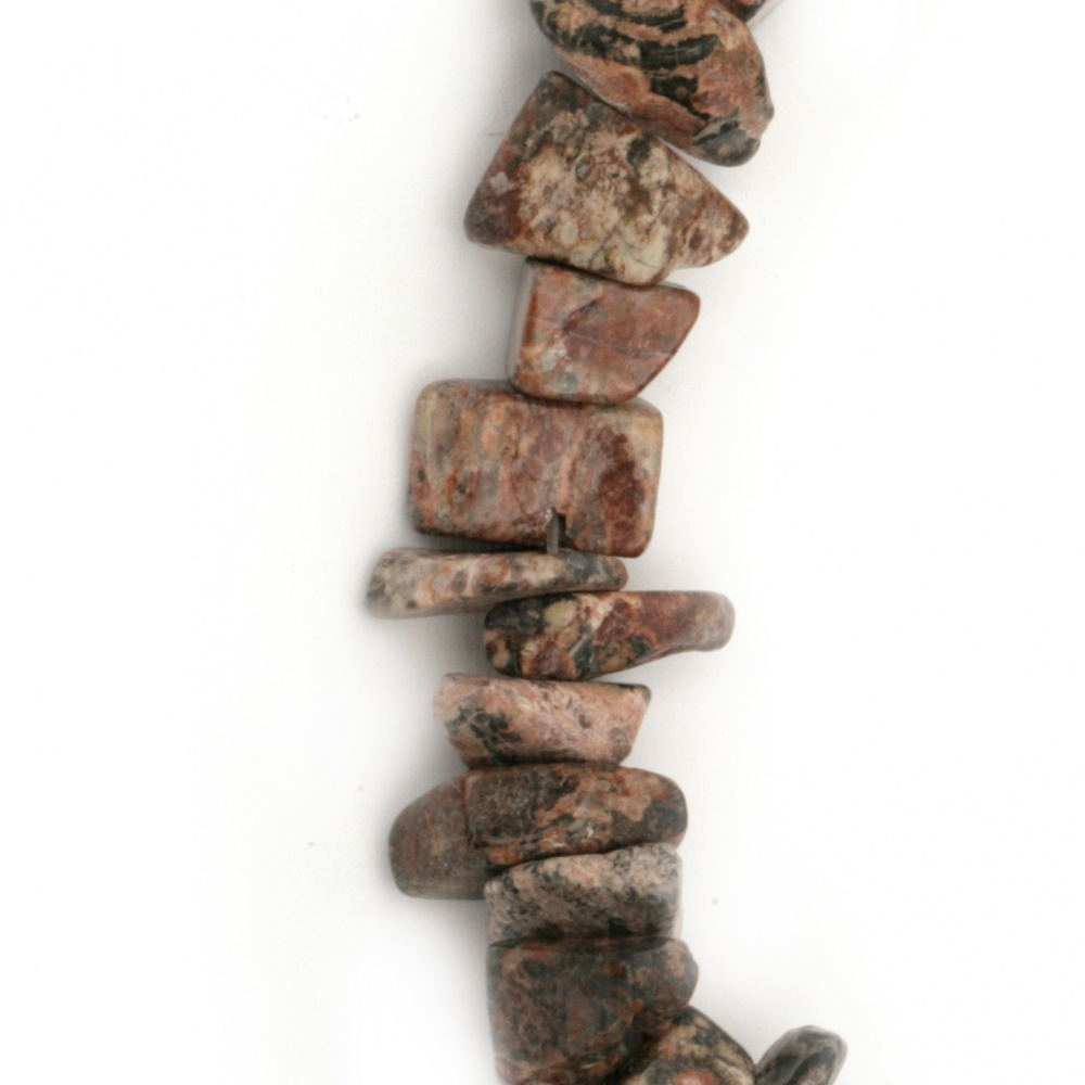 Șnur pietre naturale de 8-12 mm ~ 90 cm JASPIS