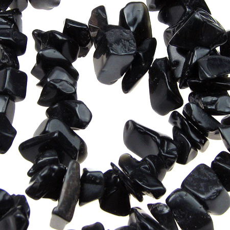 Наниз естествени камъни чипс 8-12 мм ~90 см Оникс
