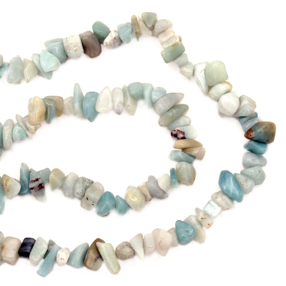 AMAZONITE Chip Beads Strand  8-12 mm ~ 90 cm 