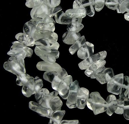 Κρύσταλλο βουνού τσιπς ημιπολύτιμες χάντρες 5-7 mm ~ 80 cm 