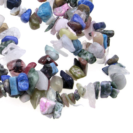 Gemstone Chip Beads Strand 5-7 mm ~ 90 cm MIX
