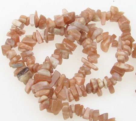 Natural, Milky, Brown MOONSTONE chip Beads Strand 5-7 mm ~ 90 cm  