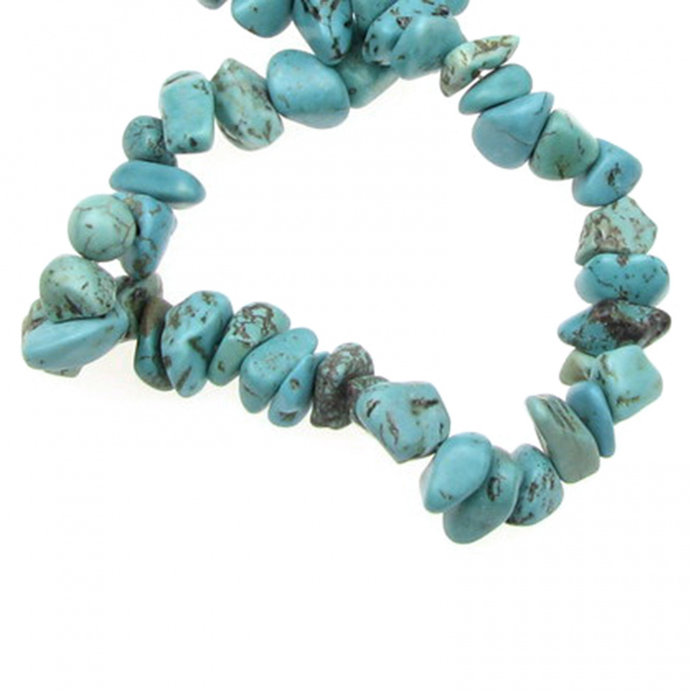 TURQUOISE Chip Beads Strand 8-12 mm ~ 90 cm 