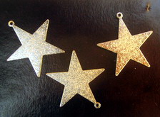 Μεταλλικό μοτιφ αστέρι 3 mm -10 τεμάχια