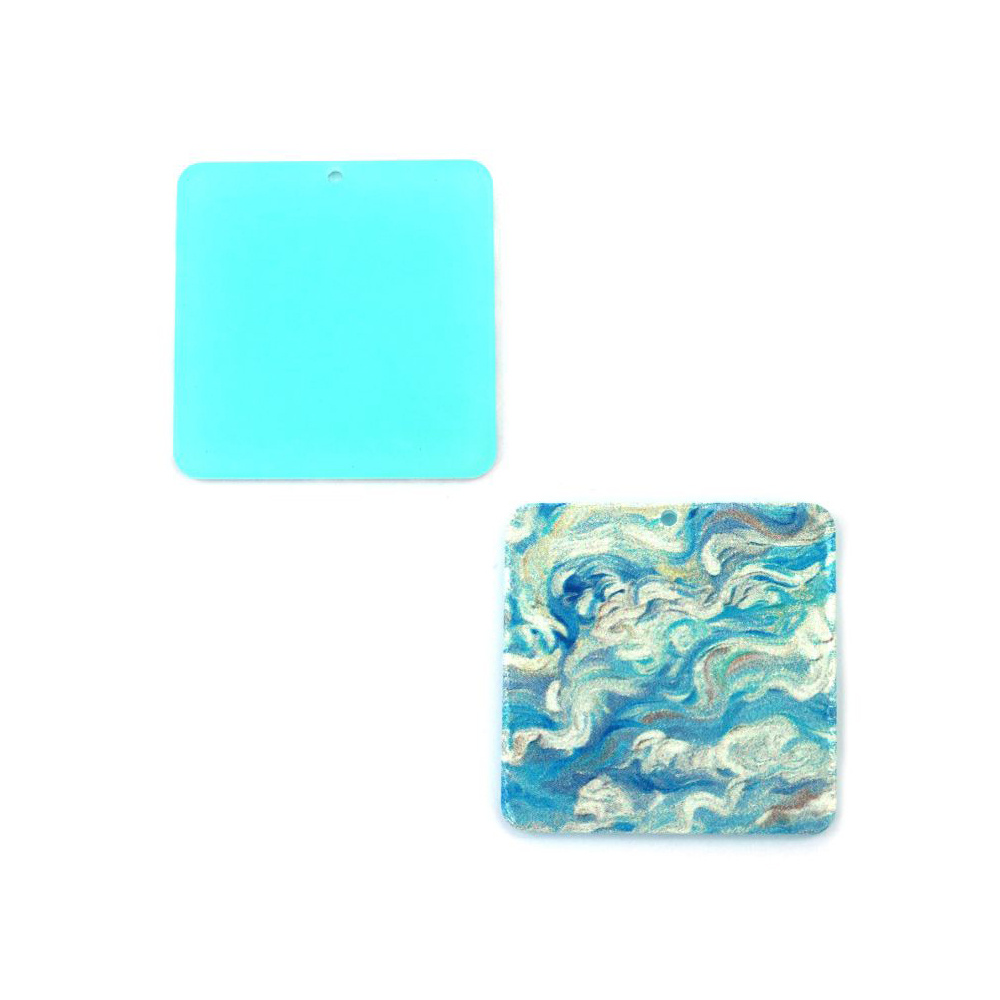 Pandantiv de designer plastic vopsit 35x2 mm gaura 1 mm mare