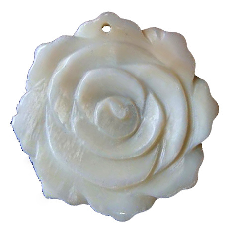 Pendant mother of pearl flower 36x36 mm