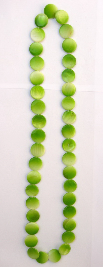 Гердан пластмаса кръг 2 мм зелен 38 см