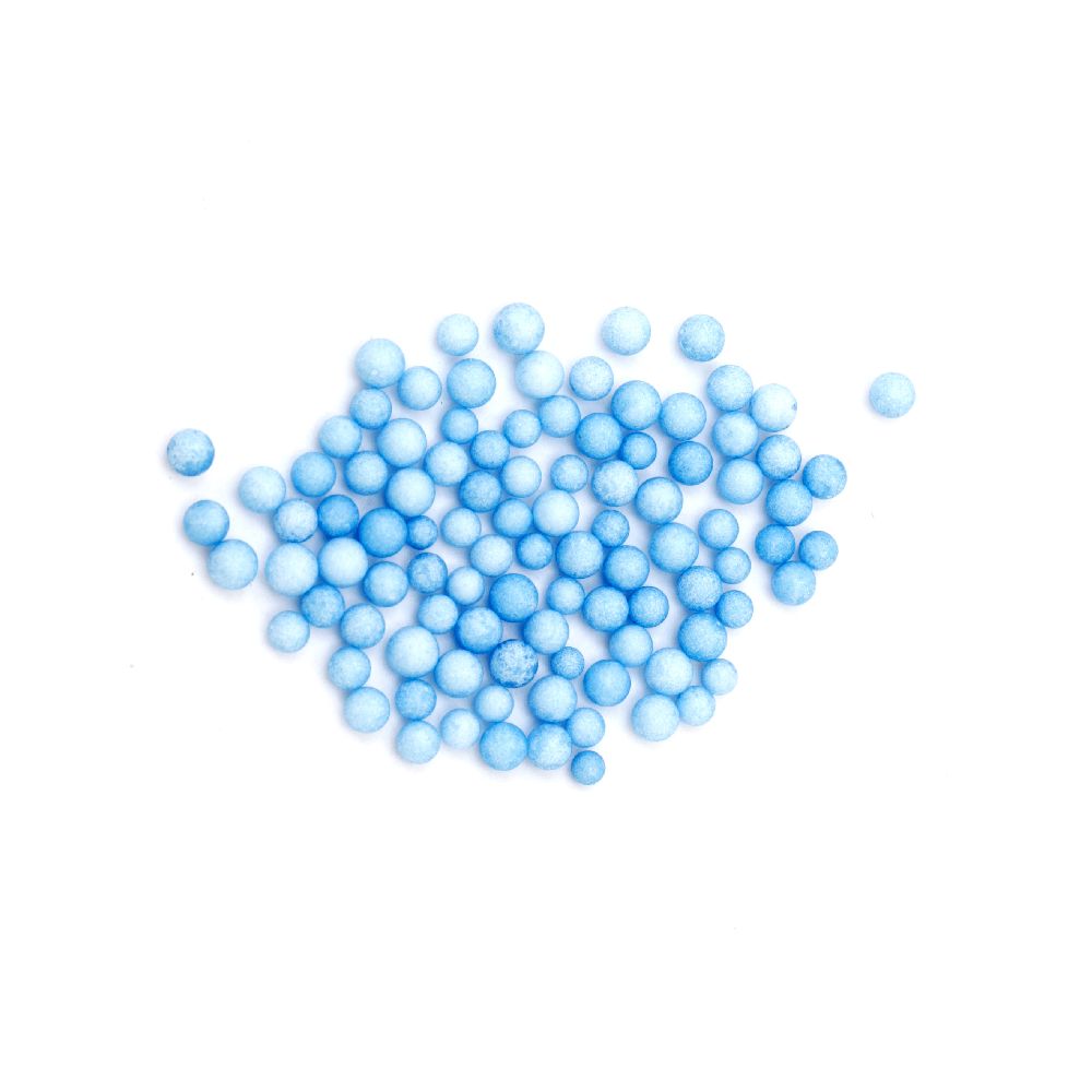 Styrofoam, Round, Blue, Decoration, 2.5-3.5mm, ~8 grams, 16000 pcs