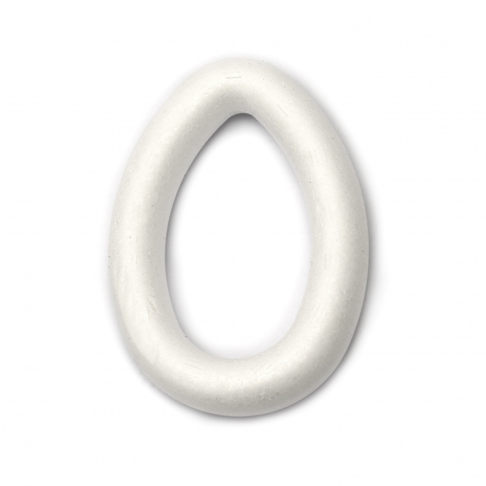 Egg-shaped Styrofoam Frame, 100 mm - 1 Piece