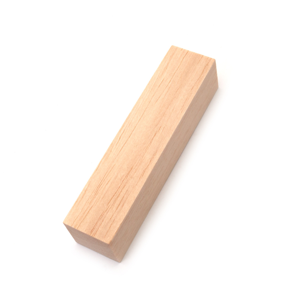 Medium Balsa Wooden Block 30x30x130 mm – 1 Piece – Perfect for Creative Models, Prototypes & Craft Projects
