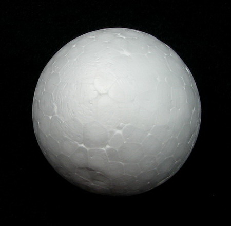 Styrofoam White Round Ball, 48mm, 10 pcs
