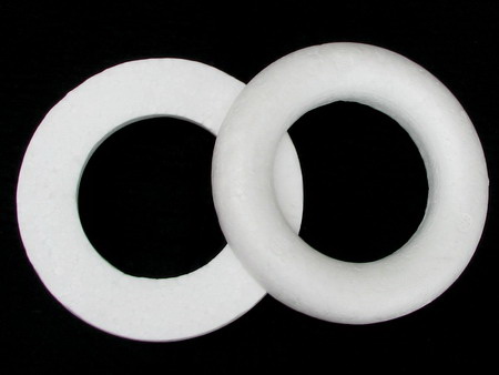 Cerc din polistirol de 120 mm rotund și lateral pentru decorare -2 =bucăți