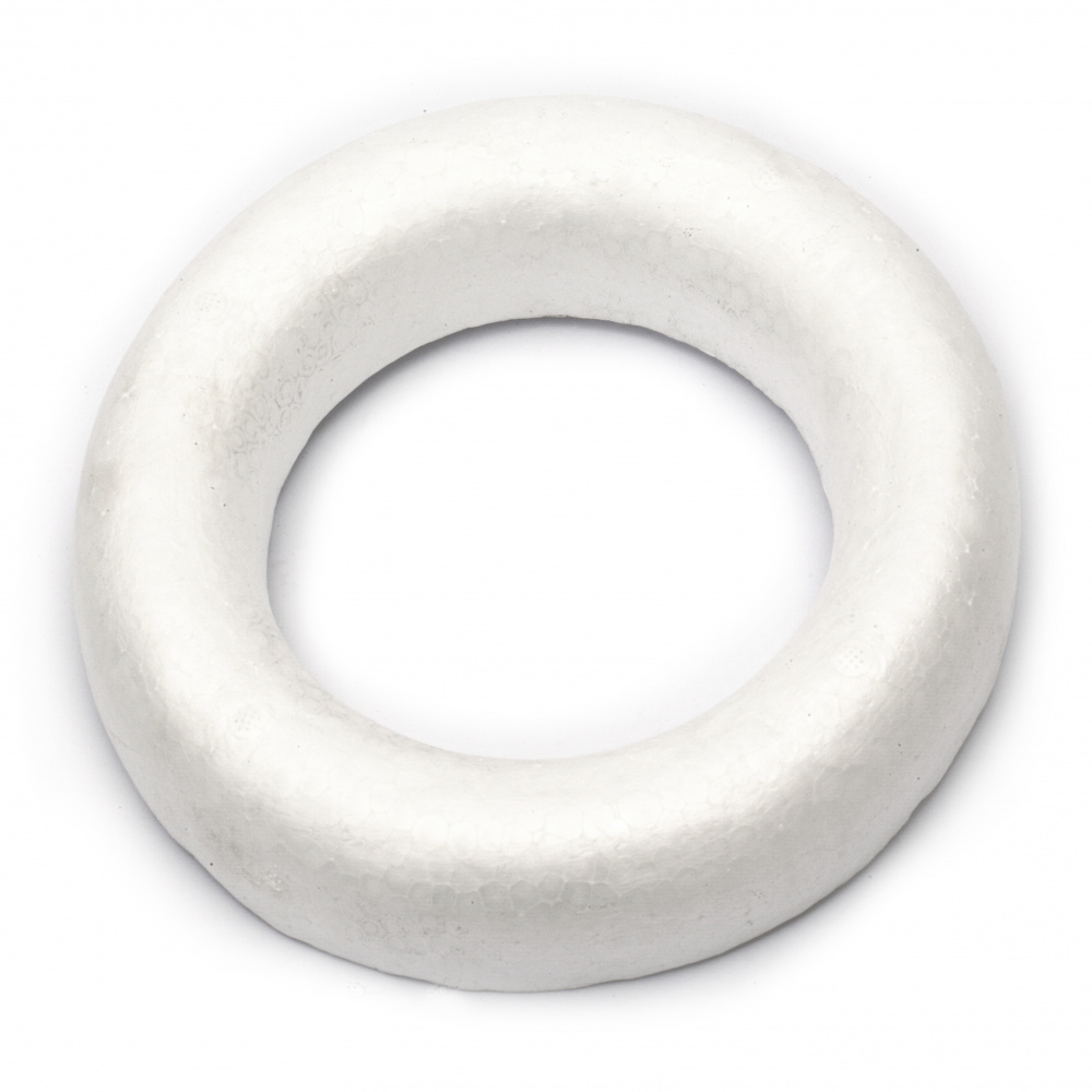 Polystyrene HALF Flat Round Ring, 200x35mm, 1 pcs