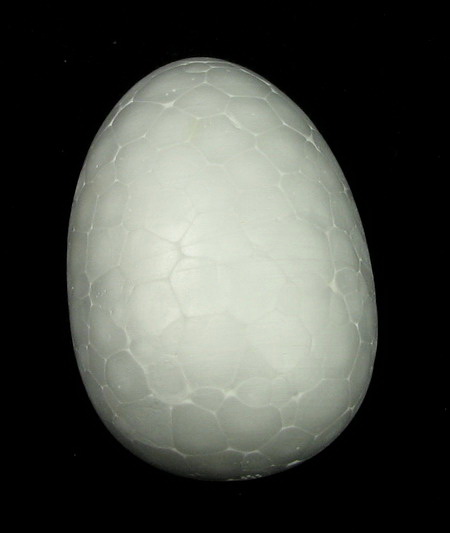 Styrofoam, Egg, 63x44mm, 5 pcs White, Easter Decoration DIY