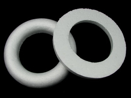 Cerc din polistirol de 170 mm rotund și lateral pentru decorare -2 buc