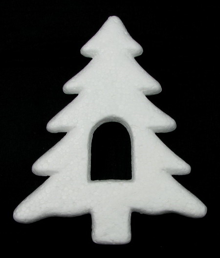 Styrofoam figure  160 x 124 x 16 mm Christmas Tree 