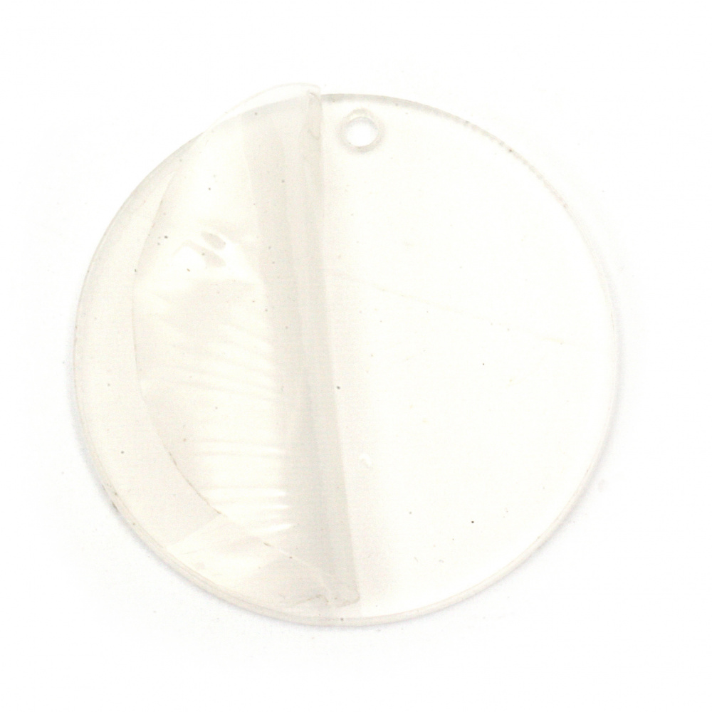 Plexiglass Circle for Decoration, 50x2.5 mm with 3 mm Hole