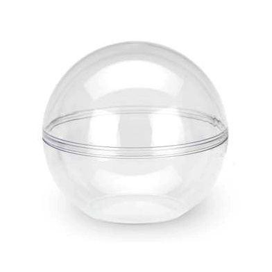 Two Piece Standing Clear Plastic Ball / 93 mm 
