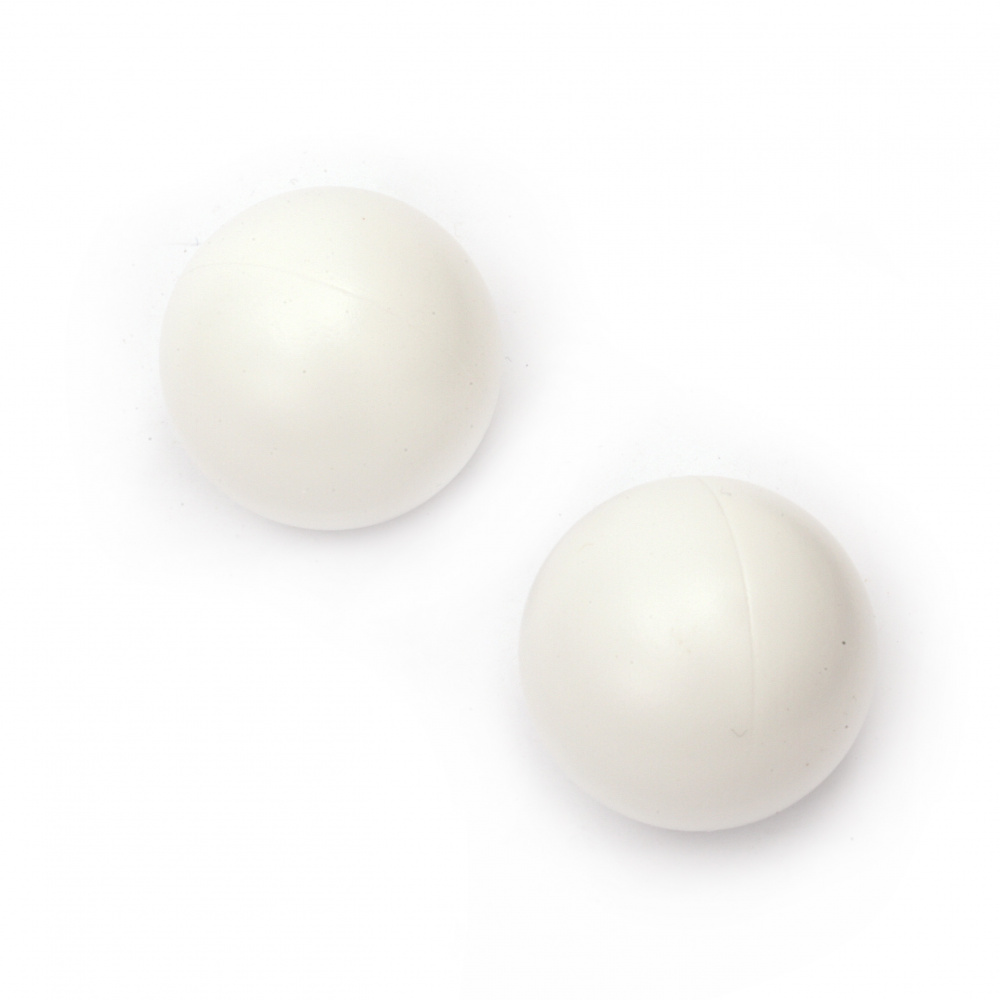 Μπάλα 40 mm πινγκ-πονγκ πλαστικό λευκό γυαλιστερό -6 τεμάχια