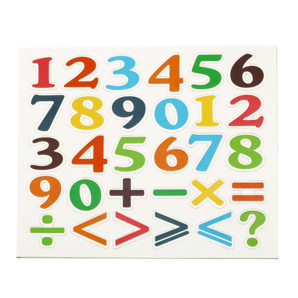 Magnets Numbers and signs for Birthday Party Decoration -30 pieces