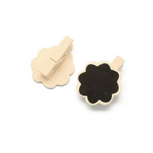 Wooden pinch  for decoration  35 x 7 mm