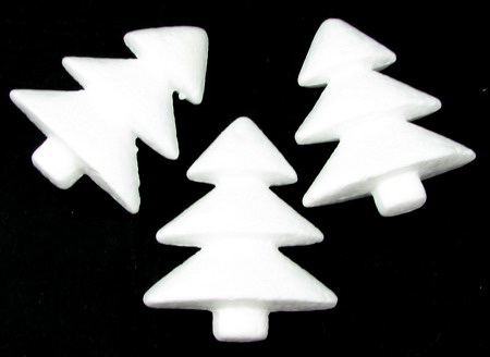 Styrofoam figure 80 x 70 x 25 mm Christmas Tree, Christmas New Year Decoration